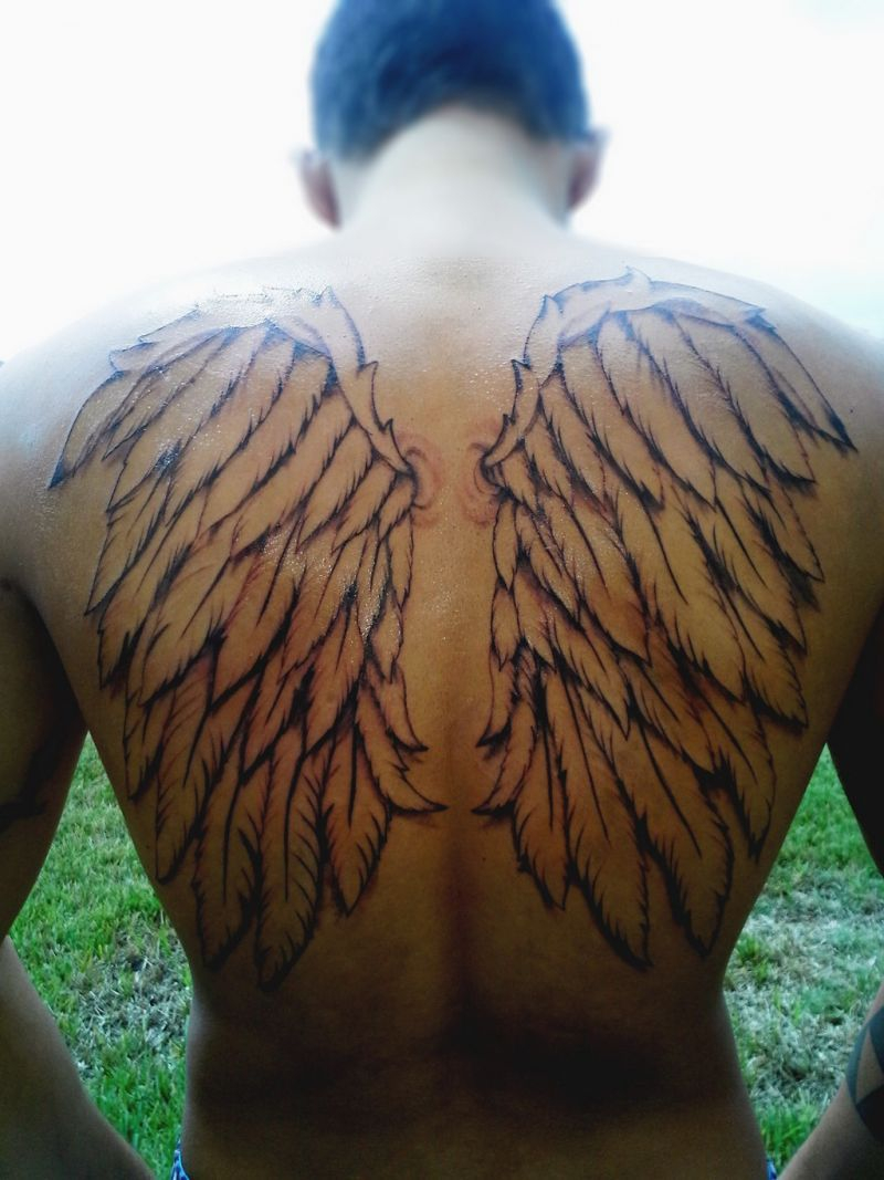 Angel Wing Tattoos 125 Angel Wing Tattoos That Are Heavenly in size 800 X 1067