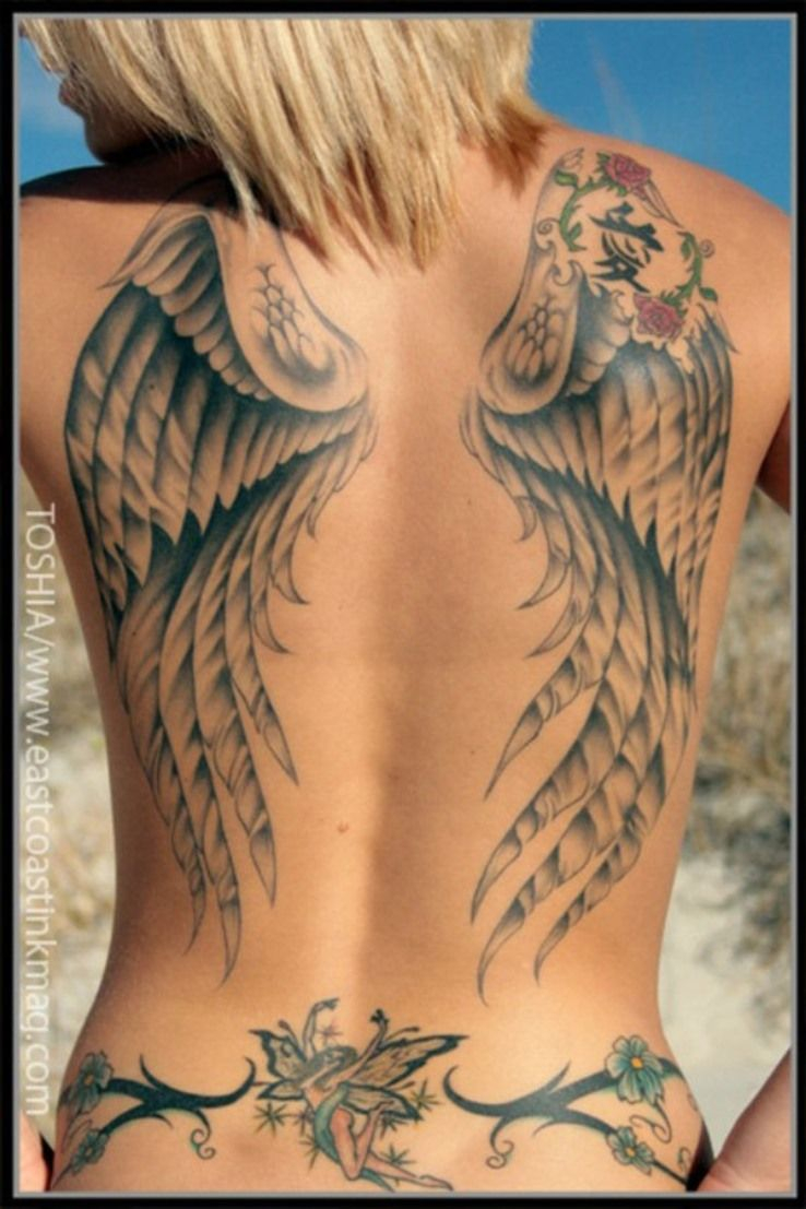 Angel Wings Tattoo Meaning Cool Tats Wing Tattoos On Back Wings within dimensions 738 X 1107