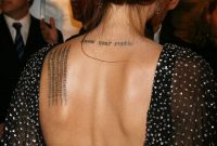 Angelina Jolie Open Back Dress And Back Tattoos Tattoos with sizing 1800 X 2700