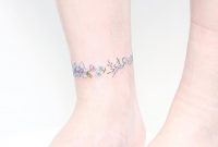 Ankle Bracelet Tattoo Watercolor Tattoo 13 Tattoos Pastel inside proportions 1242 X 971