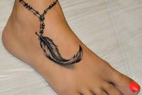 Anklet Ankle Wrap Around Chain Feather Tattoo Ideas For Women At inside size 1531 X 1500