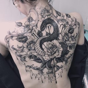 Awesome Back Snake Tattoo Tattooerintat Beautytatoos Ink for sizing 1080 X 1080