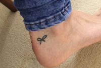 Awesome Black Minimal Bow Tattoo On Ankle We Can Tell You Firsthand inside measurements 1200 X 1600