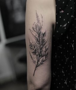 Back Arm Nature Work Tattoos Tattoos Flower Tattoos Flower with regard to size 1080 X 1275