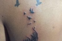 Back Tattoo Feather Birds Back Tattoo Birds Small Feather with regard to size 750 X 1334