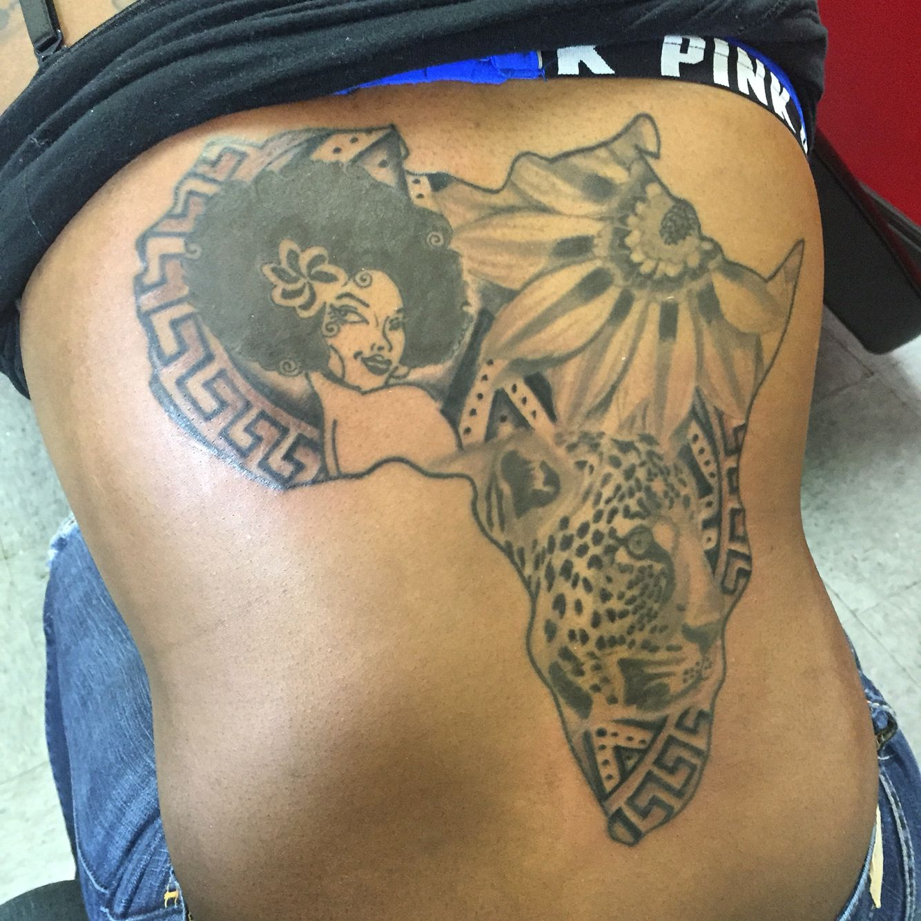 Back Tattoo Of Africa Chppdxscrwd Tattoos Tattoos African with regard to measurements 1334 X 1334
