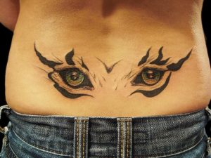 Beautiful Lower Back Tattoos Beautiful Eyes Tattoo On Lower Tattoo for sizing 1024 X 768