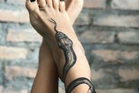 Beautifully Detailed Snake Tattoo Wrapped Around The Ankle And Drawn intended for measurements 1186 X 1201