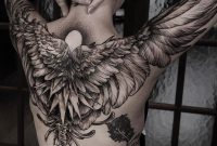 Black Work Wings Tattoo Idea On The Back Tattoo Ht Tetovls inside proportions 1080 X 1080