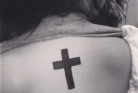 Block Cross Tattoo On My Upper Back Tattoos Tattoos Back intended for size 2048 X 2048
