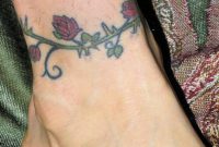 Bracelet Tattoo Designs For Women Red Roses With Thorns Ankle inside dimensions 900 X 1278