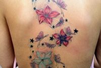 Butterfly And Flower Back Tattoos Nsfw Tattoomagz Tattoo intended for sizing 900 X 1349