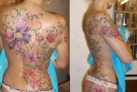 Colourful Flower Swirls And Vine Large Back Tattoo Tattoo I Want pertaining to proportions 960 X 828