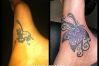Cover Up Foot Name Before And After Ankle Butterfly Swirls Girly in proportions 1024 X 768