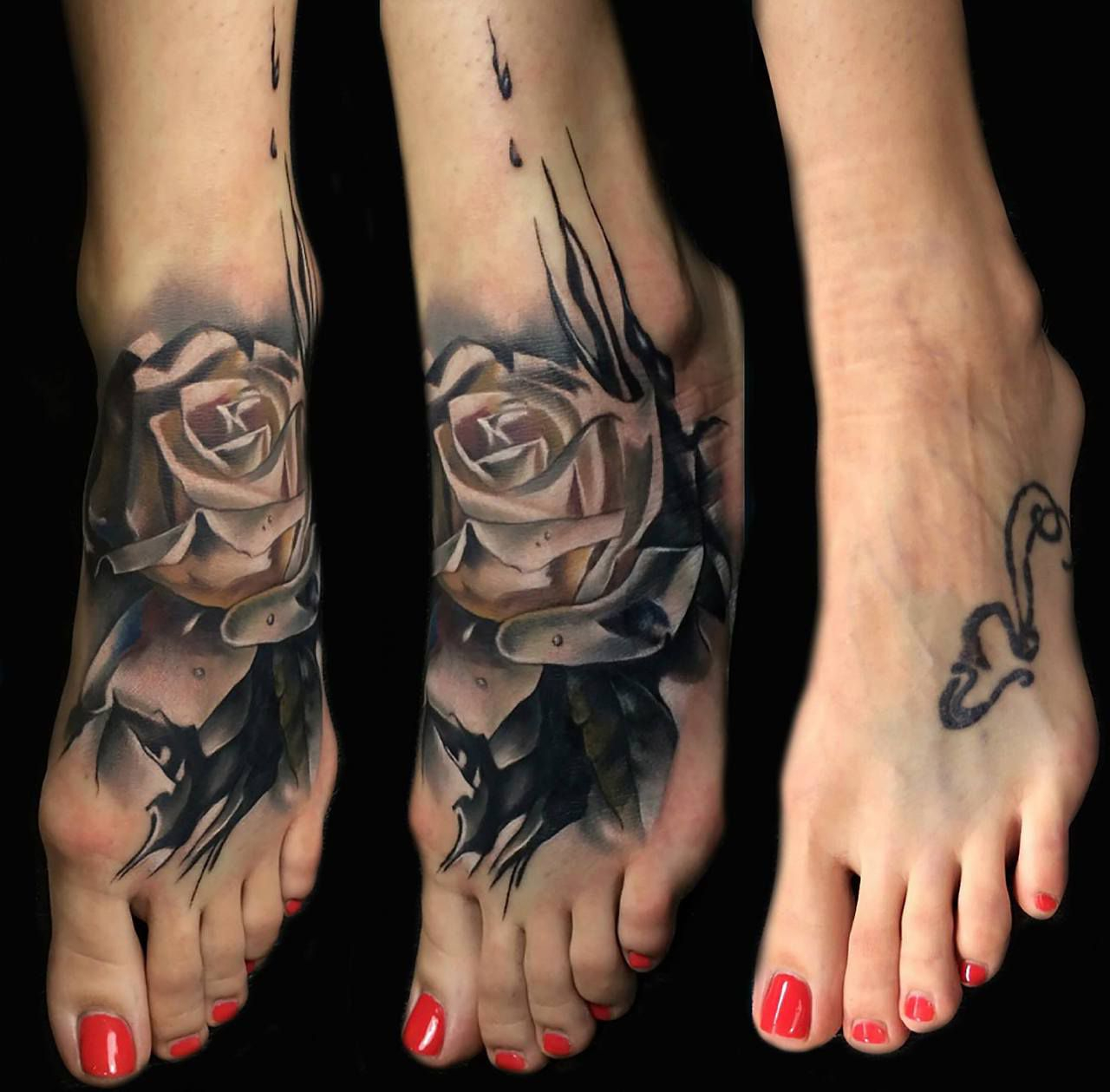 Coverup Tattoo Foot Rose Cover Up Tattoo Design Best Tattoo in dimensions 1280 X 1259