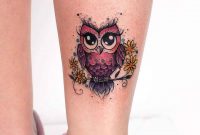 Cute Owl Tattoo On Ankle Tattoo Ideas in measurements 1080 X 1080