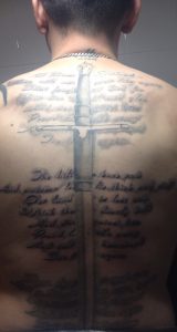 Dagger And Scottish Tattoo On Back Body with measurements 1535 X 2879