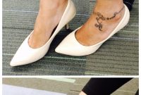 Deepika Padukone Inspired Foot Tattoo With Nb Initials Random inside proportions 1097 X 1938