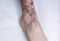 Delicate Floral Ankle Tattoo Irene Bogachuk Feminine Tattooing regarding measurements 1080 X 1274