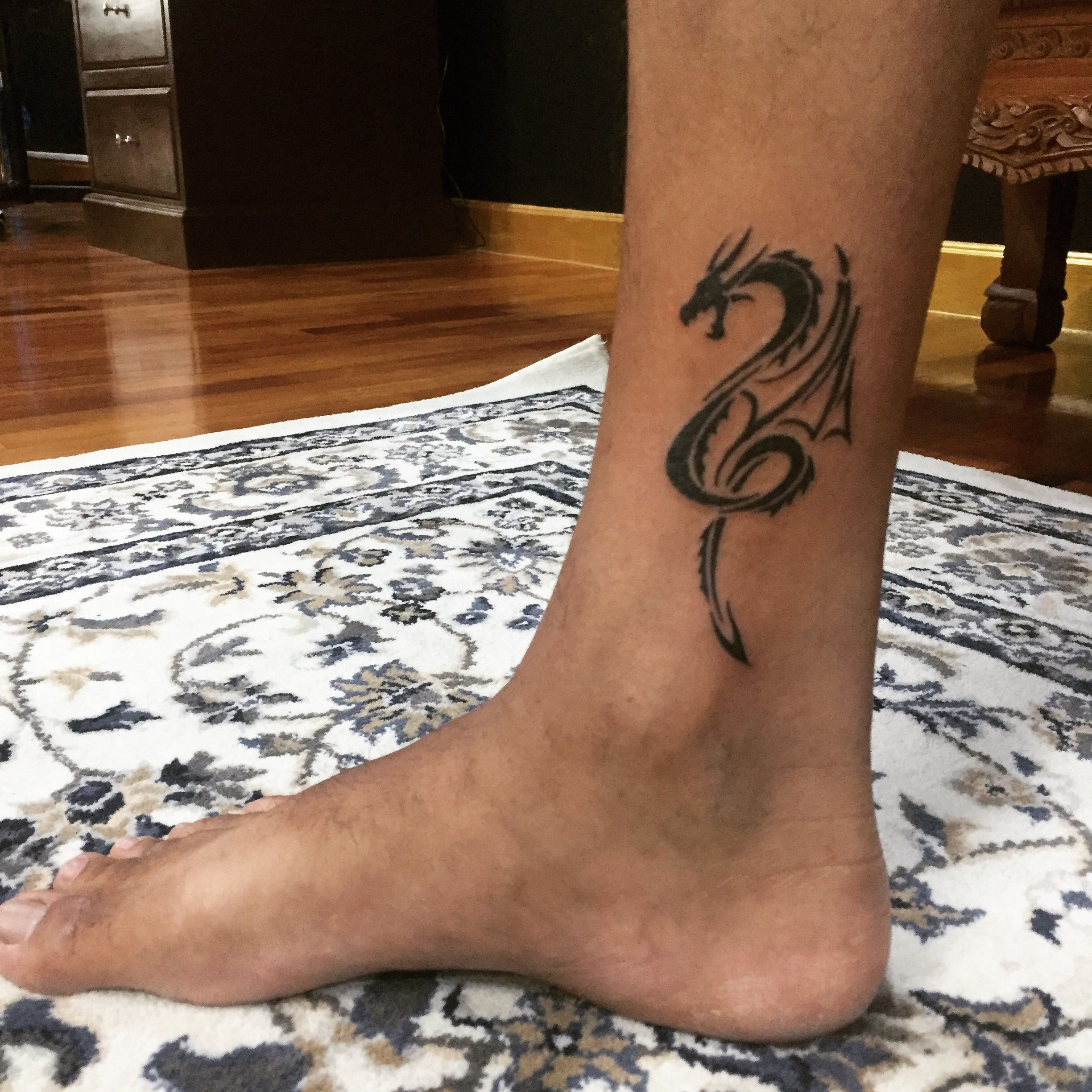 Done Small Dragon Tattoo Tanadol Bttattoo Bangkoktattoo for size 2448 X 2448