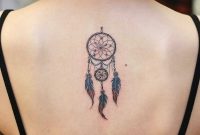 Dreamcatcher Tattoo Inked At The Center Of The Upper Back Back within measurements 1080 X 1080