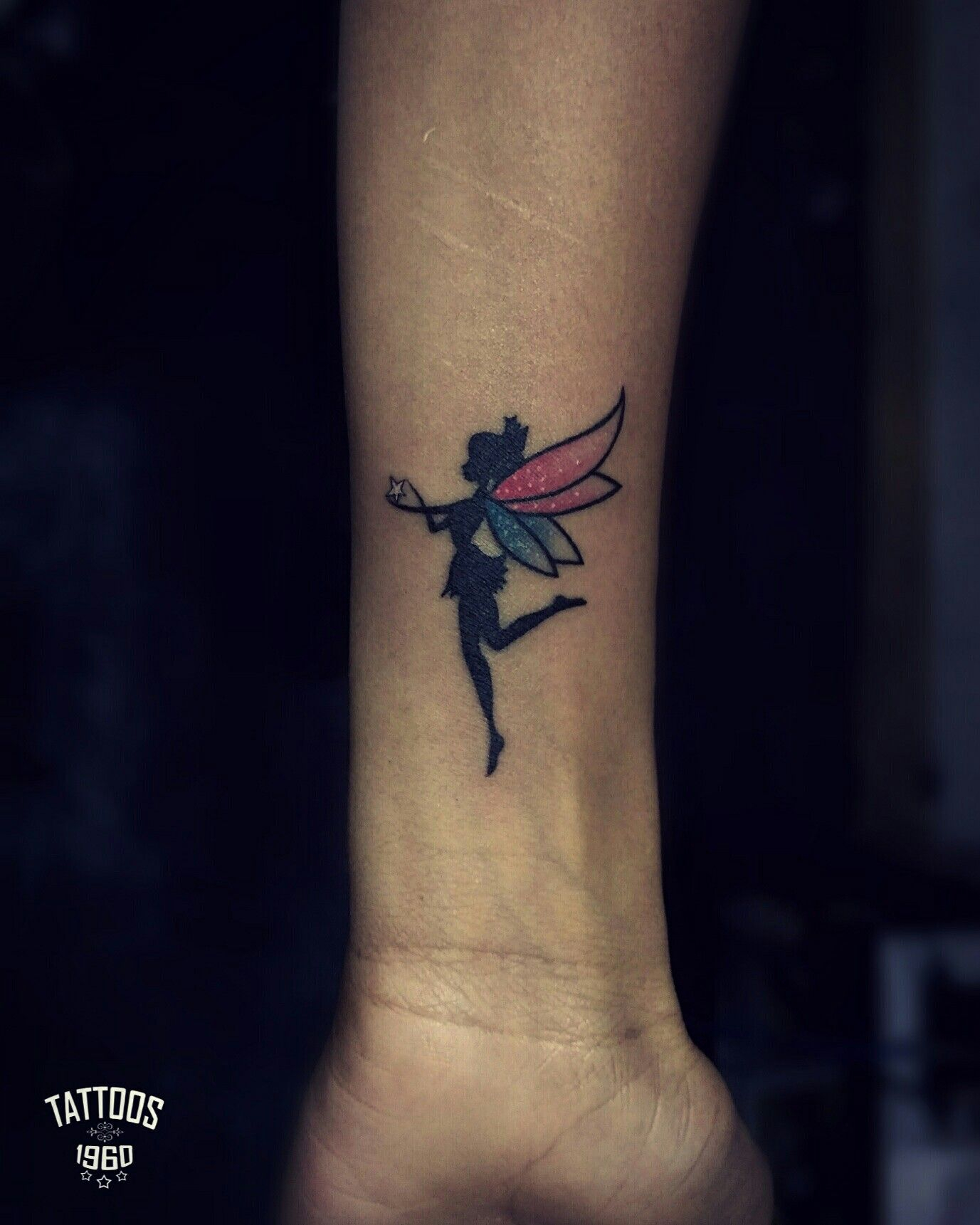 Fairy Tattoo Stars Pink And Blue Wings Work Fairy Tattoo with regard to proportions 1377 X 1721