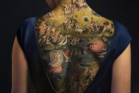 Famous Masterpieces Are Re Imagined As Tattoos On The Back Tattoos for measurements 880 X 1333