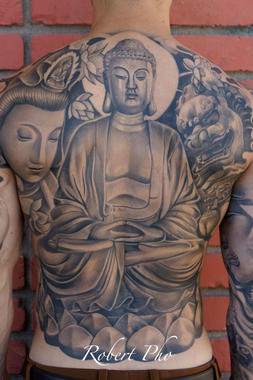 Fat Buddha Ba Google Search Tattoo Full Back Tattoos Back intended for size 854 X 1280