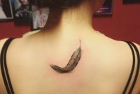 Feather Tattoo On The Upper Back Tattoo Artist Jay Shin Feathers intended for proportions 1000 X 1000