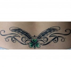 First Nation Irish Tattoo Feather Shamrock Tattoo Feather with measurements 2048 X 2048