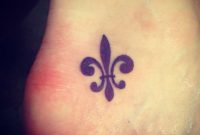 Fleur De Lis Ankleheel Tattoo On The Inner Left Foot Done in size 1136 X 1136