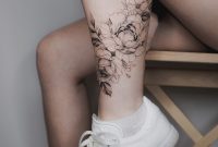 Flower Tattoo Above The Ankle Tattoos Tattoos Feet Tattoos inside proportions 1080 X 1272