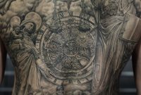 Full Backpiece Black And Grey Statue Tattoo Mue Ink Work for dimensions 2872 X 4308