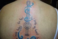 Guitar Remembrance Tattoo On Upper Back Groveblonde in proportions 900 X 1200