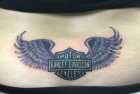 Harley Davidson Shield And Wings Lower Back Tattoos Back pertaining to size 2000 X 2000