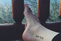 Have Faith Inner Ankle Tattoo Tattoos Tattoos Inner Ankle inside sizing 2050 X 3072