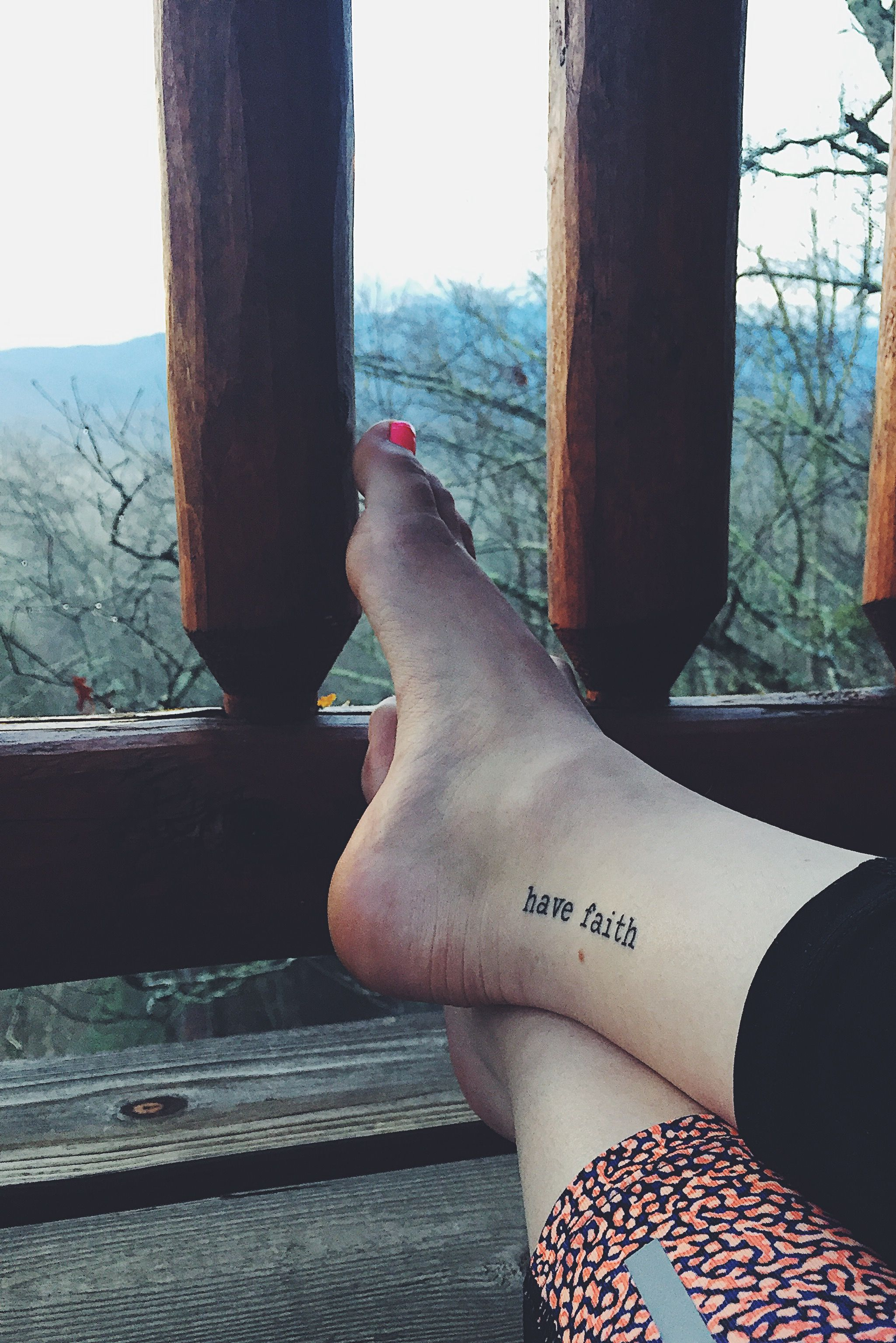 Have Faith Inner Ankle Tattoo Tattoos Tattoos Inner Ankle inside sizing 2050 X 3072