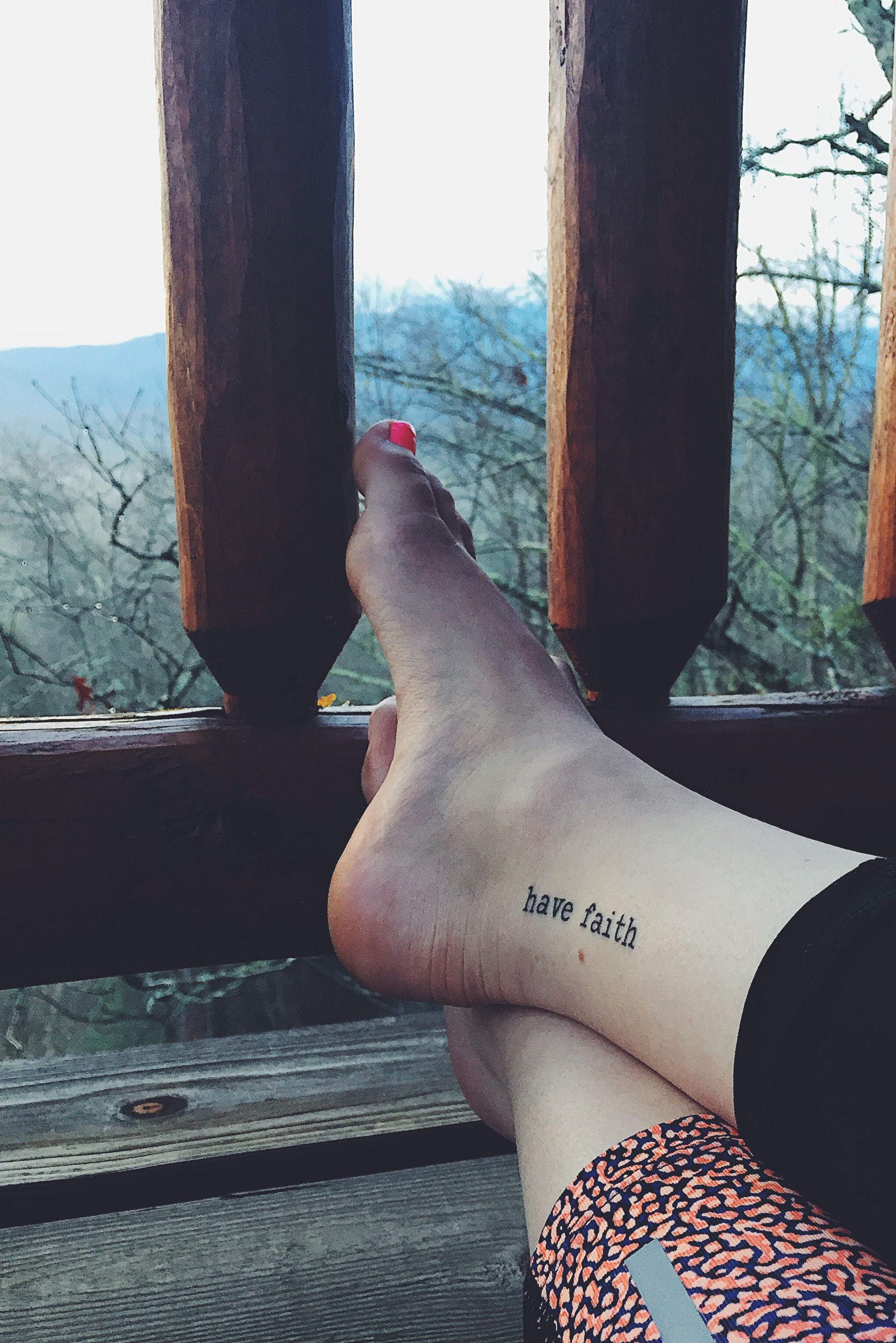 Have Faith Inner Ankle Tattoo Tattoos Tattoos Inner Ankle intended for size 2050 X 3072