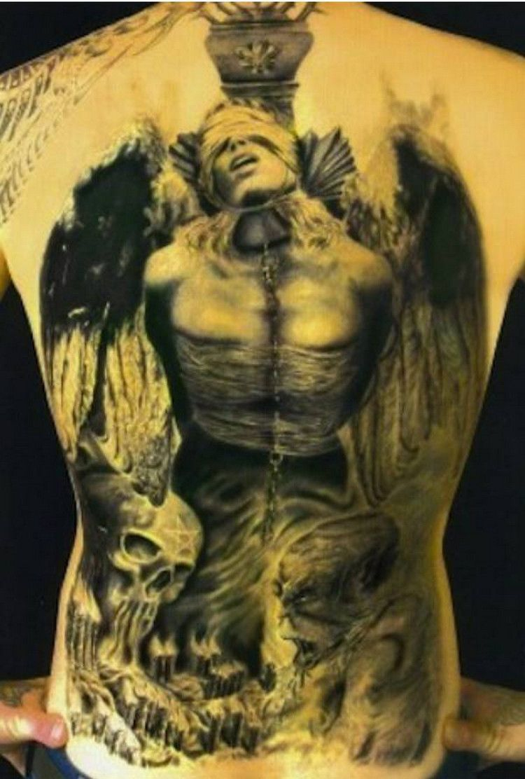 Incredibly Detailed Back Tattoos 33 Photos Muscle Unlimited with size 750 X 1112