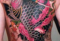 Japanese Great Colorful Koi Fish Tattoo On Whole Back Tattoos pertaining to dimensions 800 X 1066