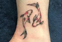 Koi Fish Ying Yang Ankle Tattoo Hello Kitty Koi Fish Tattoo with size 3024 X 4032