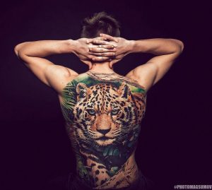 Leopard Back Tattoo Animal Tattoos Back Tattoo Tattoos intended for dimensions 1080 X 969