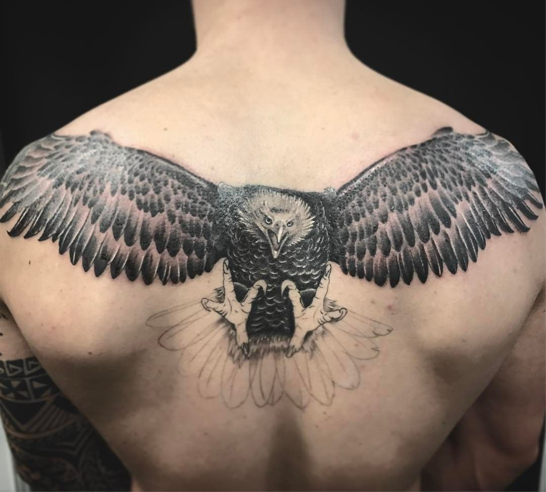 Let That Eagle Spread The Wings Eagle Back Tattoo Tattoo inside proportions 1080 X 972