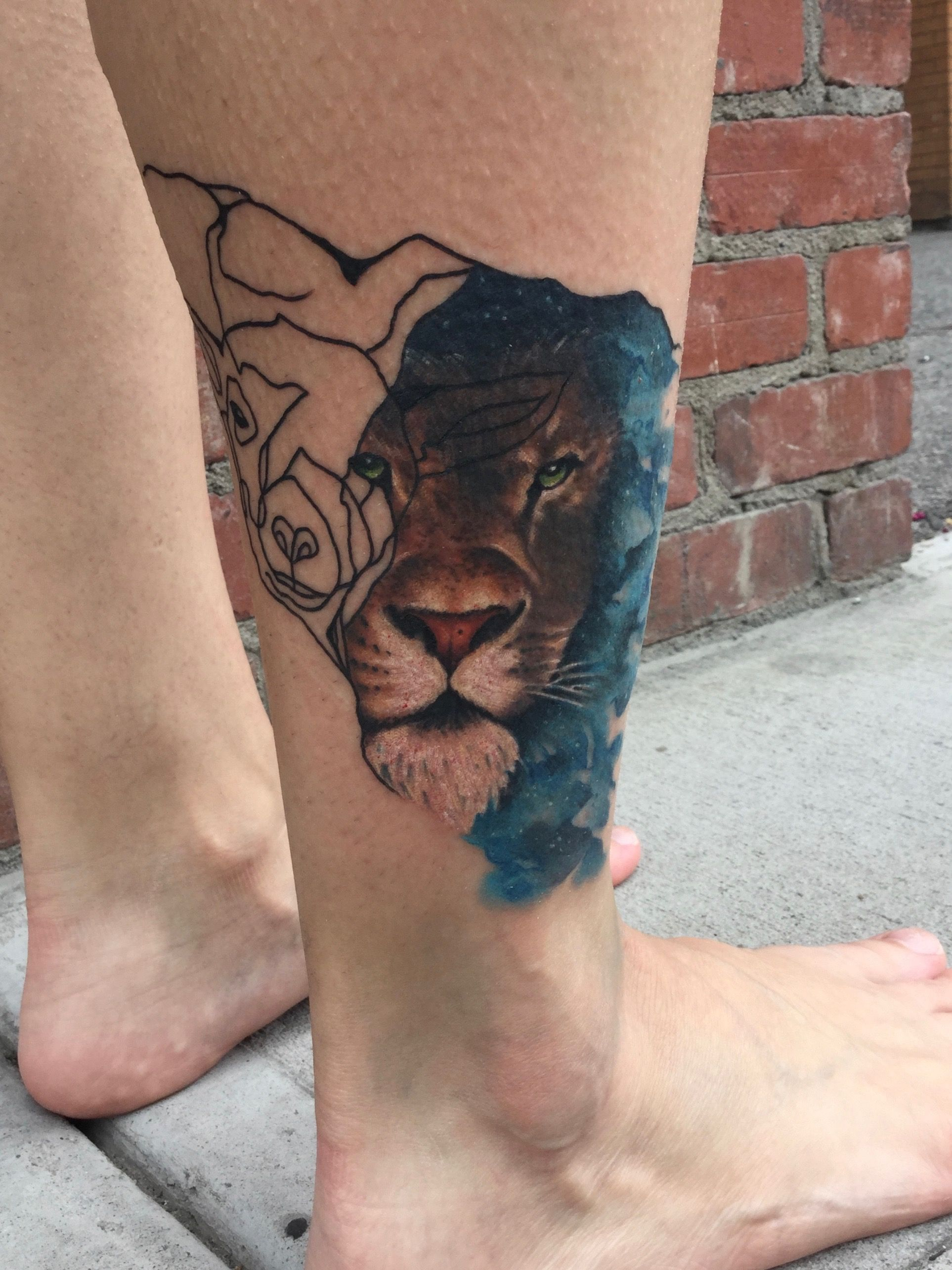 Lion Of Judahlamb Of God Ankle Tattoo Artsy Tattoos Ankle regarding sizing 1926 X 2568