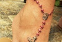 Love The Pink Rosary Tattoo Girls 3d Tattoo Designs Anklet within measurements 736 X 1308