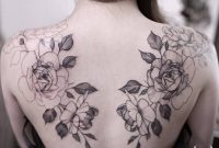Matching Illustrative Tattoos On The Shoulder Blades Tattoos pertaining to dimensions 1000 X 1000