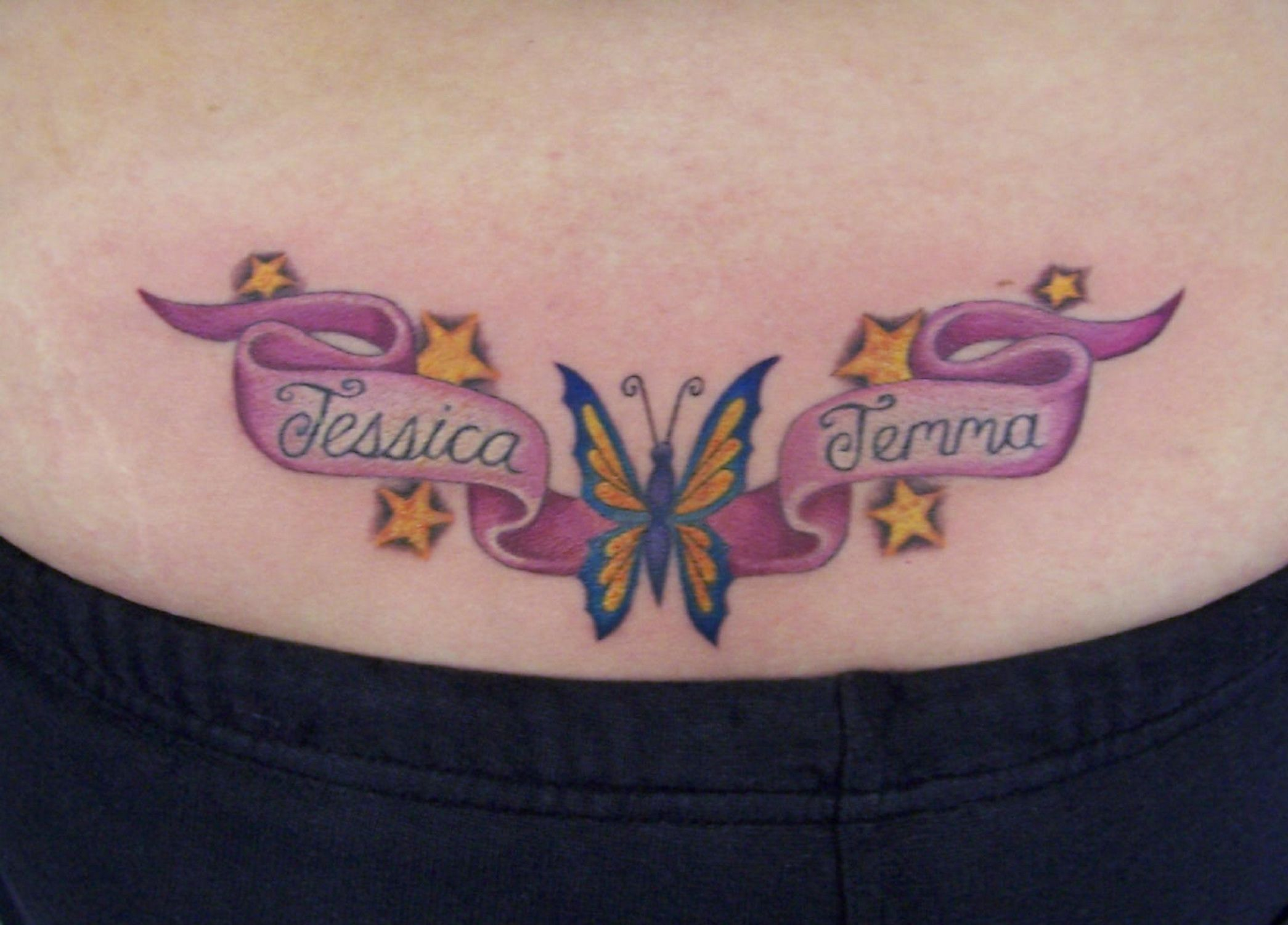 Name Tattoos To Put Names On Your Tattoos Even Your Lower Back with measurements 2090 X 1502