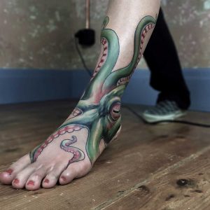 Octopus Ankle Tattoo Tattoos Tatuaje Kraken Tatuaje Pulpo Surf with measurements 1080 X 1080