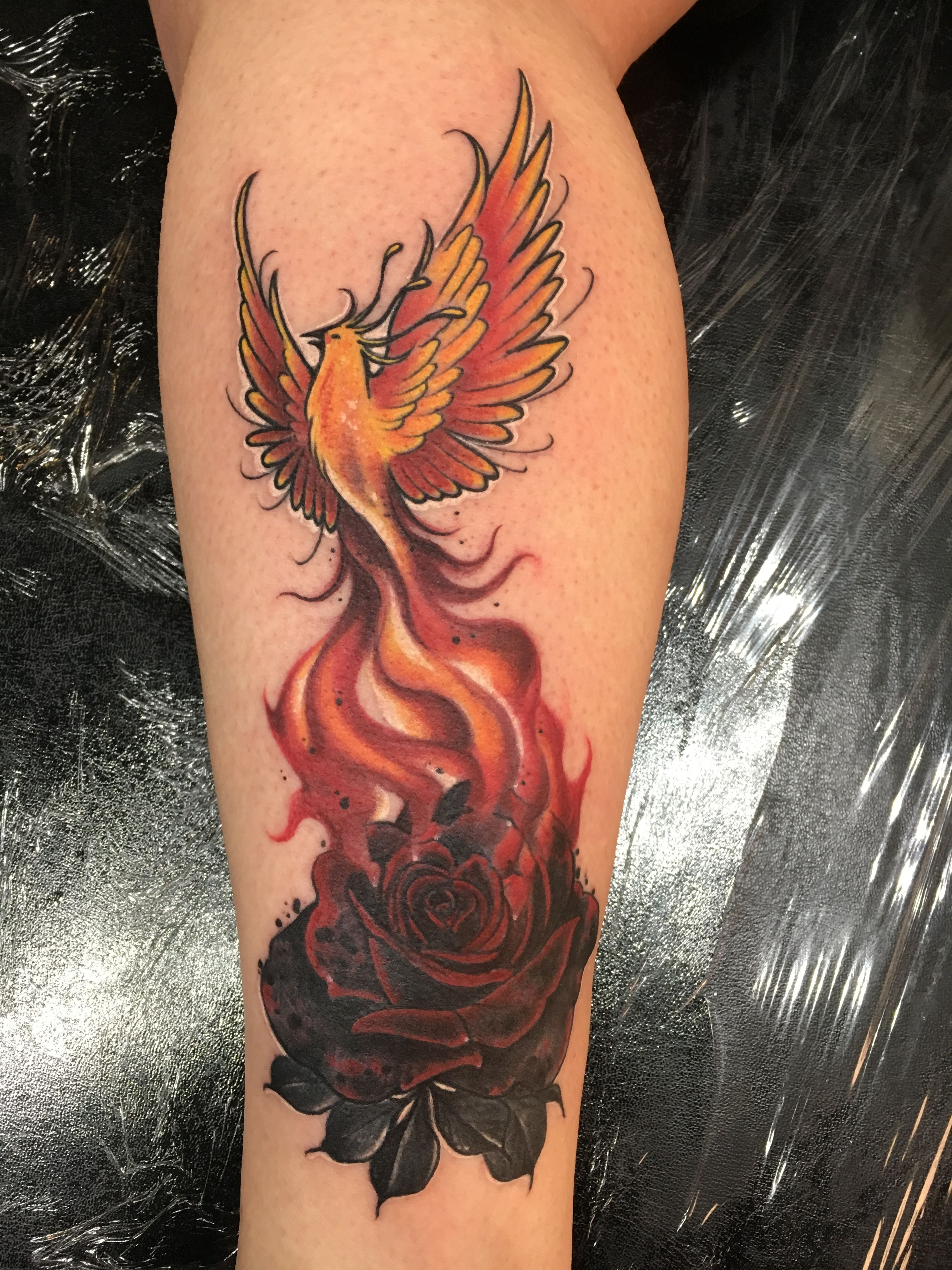 Phoenix Rising From A Fire Rose Tattoos Fire Tattoo Tattoos throughout sizing 3024 X 4032