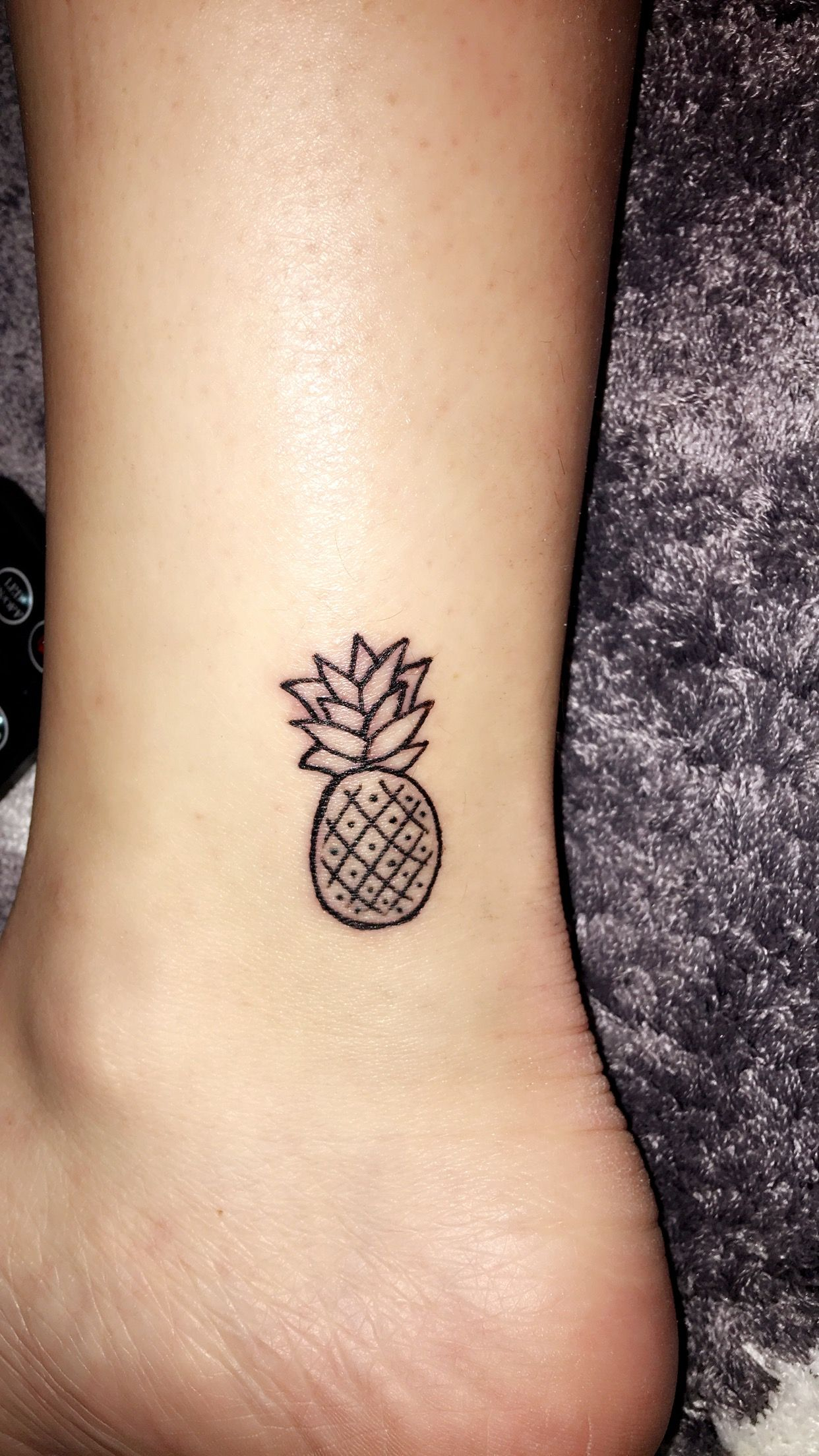 Pineapple Tattoo Pineapple Cute Small Ankle Tropical Ink for dimensions 1242 X 2208